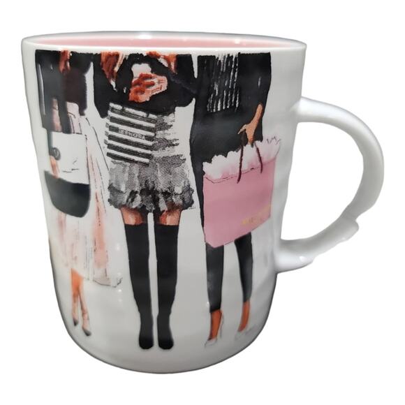 Kate Spade Shopping Girls Mug -NWT - Picture 3 of 7
